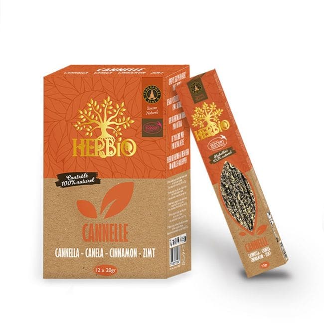 Herbio Canela Ecocert Incenso para Smudge 20g