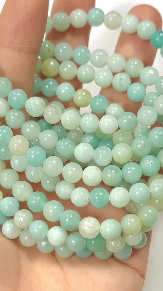 Pulseira de Amazonite China 6mm contas