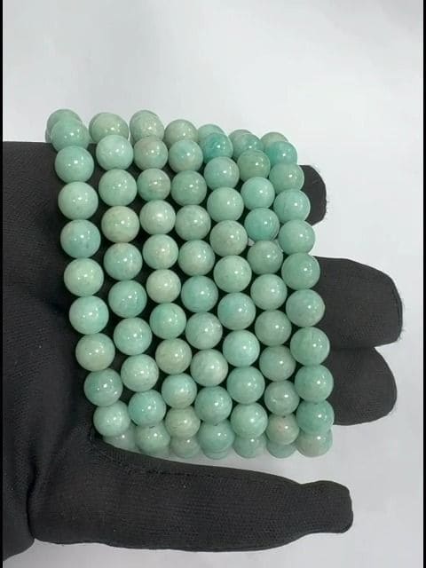 Pulseira de contas de Amazonite Perou 8mm