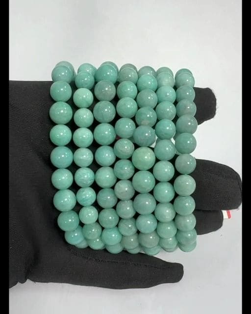 Amazonite Perou pulseira AA contas 8-9mm