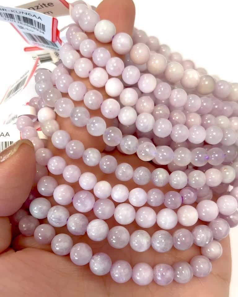 Pulseira Kunzite A perles 5-6mm