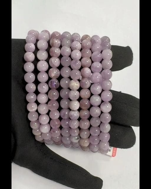 Pulseira Kunzite AA perles 6-7mm