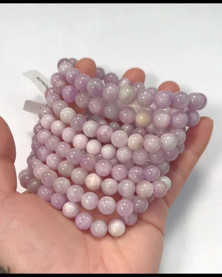 Pulseira Kunzite A perles 8-9mm