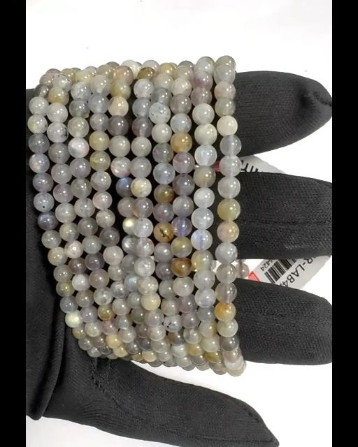 Pulseira Labradorite com contas de 4-5mm