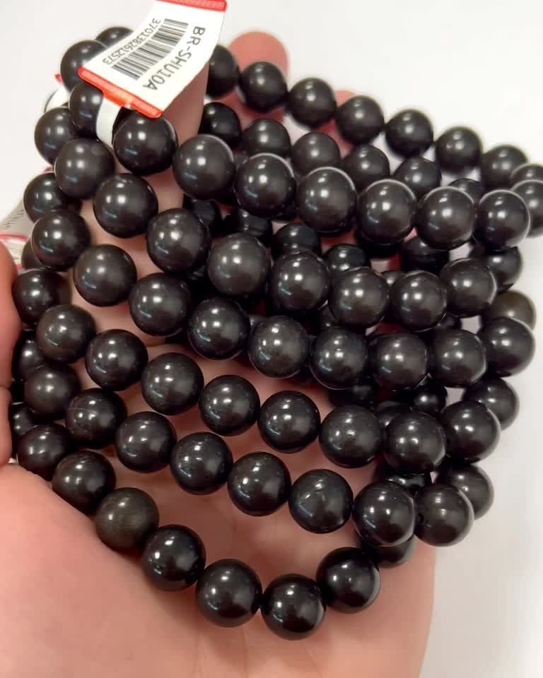 Pulseira Shungite A contas 10mm