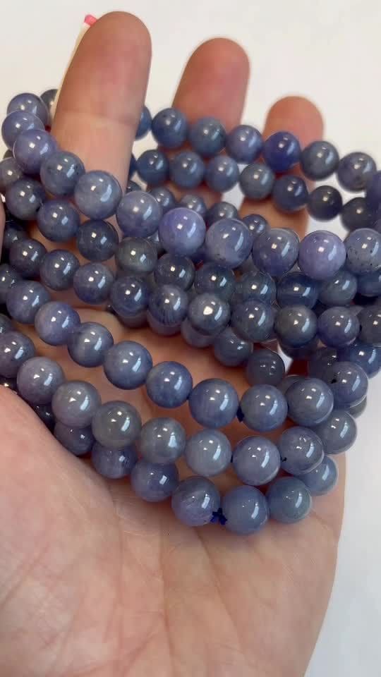 Pulseira Tanzanite AA perles 7.5-8.5mm