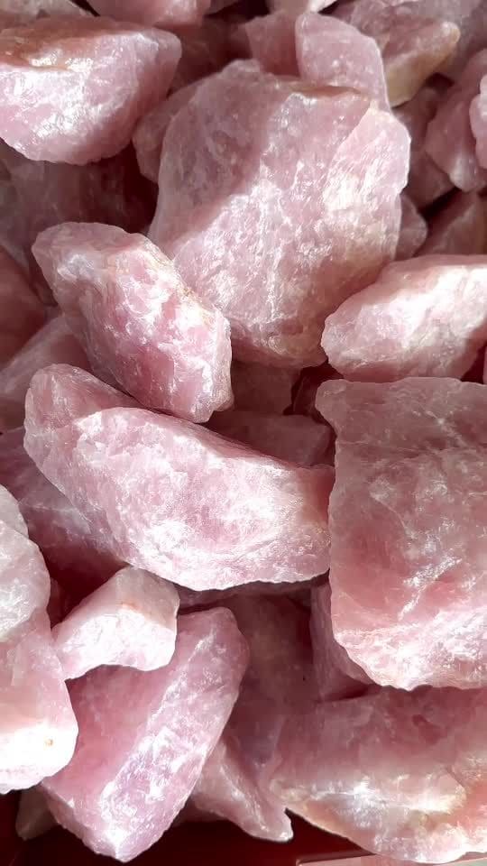 Quartzo rosa em bruto qualidade AA 2Kg