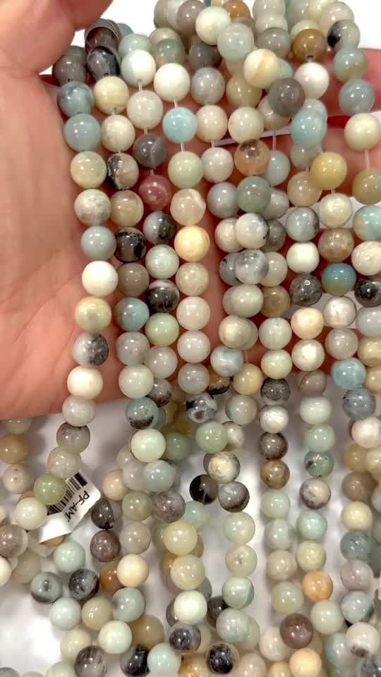 Amazonite Multicolorida Contas 8mm em fio 40cm