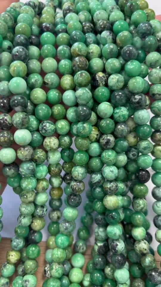 Variscite 8mm contas em arame 40cm